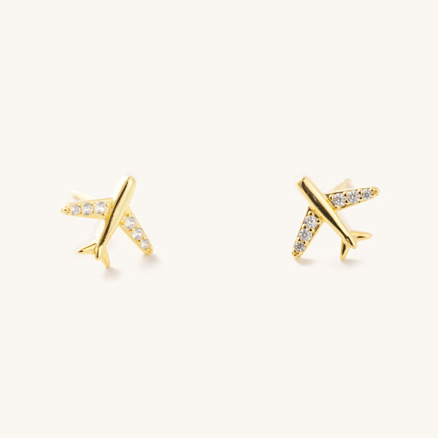 Fly Away Gold Studs