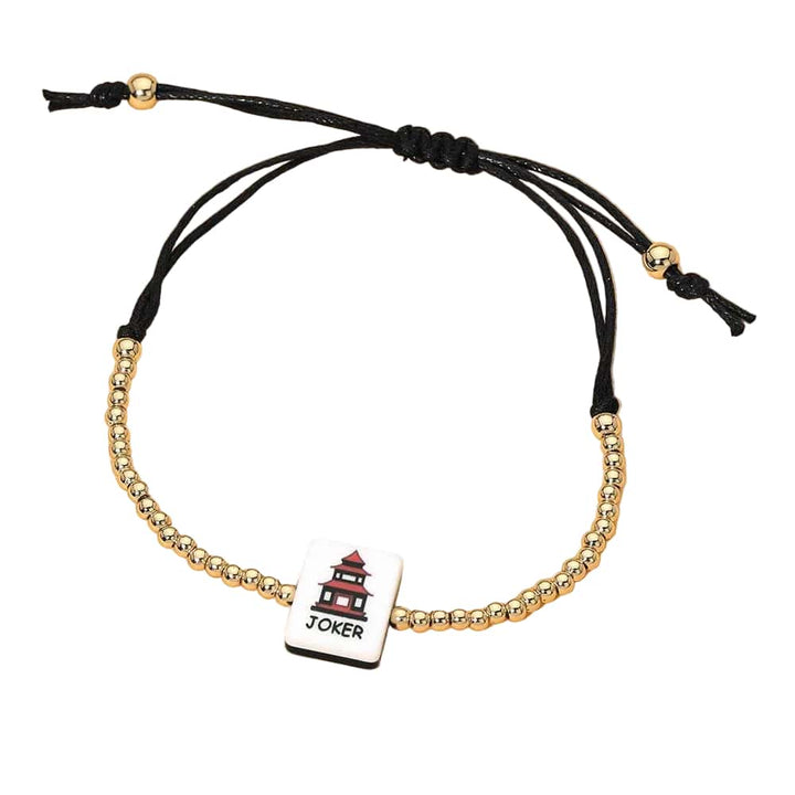 Mahjong Tile Charm Adjustable Bracelet Mahjong Tile Charm Adjustable Bracelet | The Red Owl Bracelet