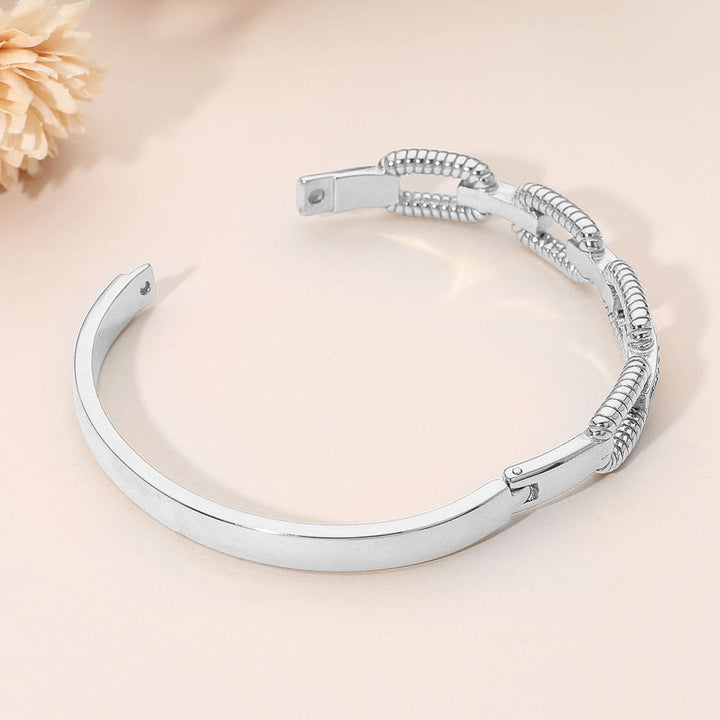 Pave Link Bar Bangle