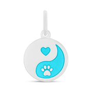 “Lola Fur Ever Silver Light Blue Pendant