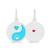 “Lola Fur Ever Silver Light Blue Pendant