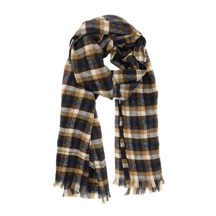 Neutral Comfy Plaid Scarf