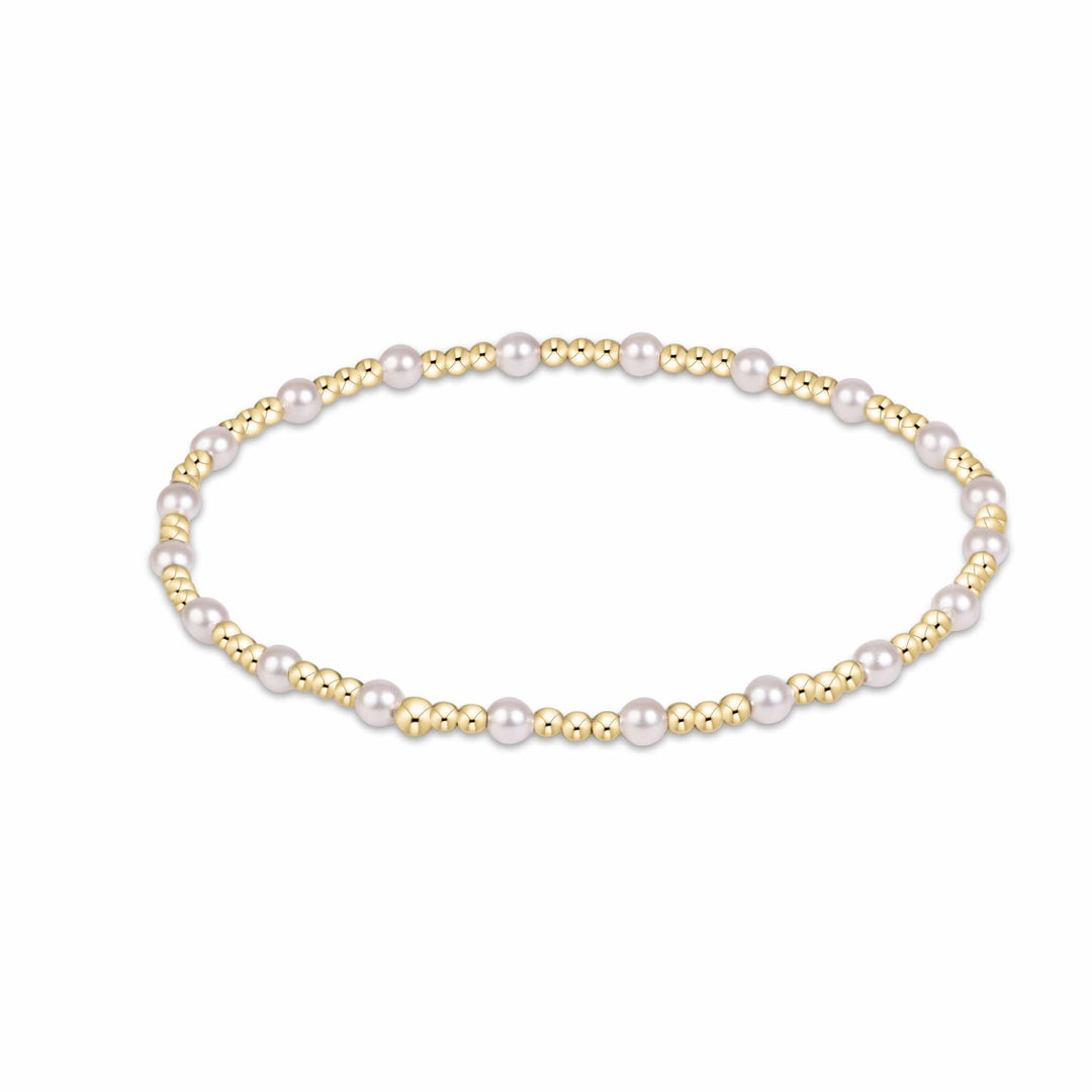 Enewton Gold Sincerity Pearl 3mm Bracelet