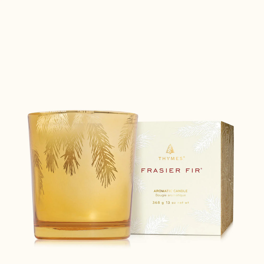 Frasier Fir Gilded 13 oz Poured Candle Thymes Frasier Fir Gilded Gold Poured Candle | 13 oz Candle