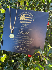 PREORDER: Because of the Brave Giveback Necklace