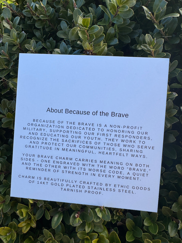PREORDER: Because of the Brave Giveback Necklace