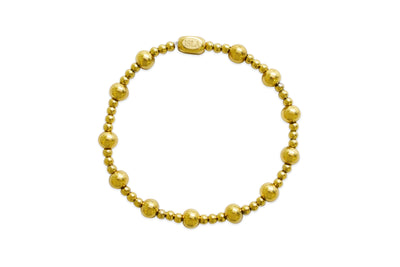 Isla 24/7 Gold Ball 3+6mm Stretch Bracelet
