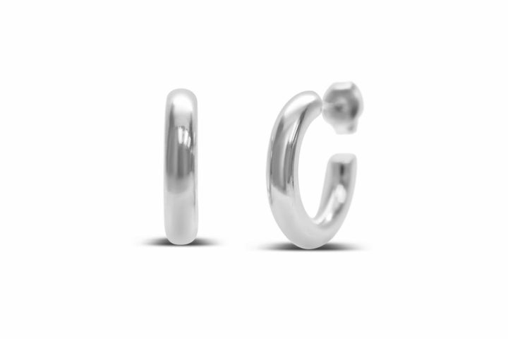Isla Waterproof Weightless Silver Hoop Earrings – Lightweight, Tarnish-Free, 3 Sizes