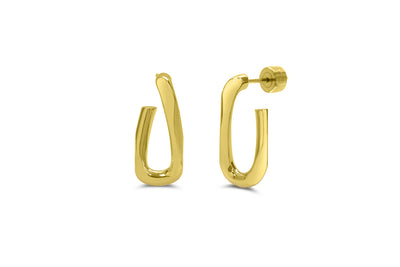 Isla Twisted Link Gold Earring