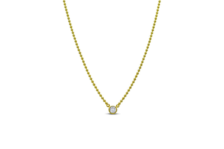 Isla Having a Ball Solitaire Gold Necklace