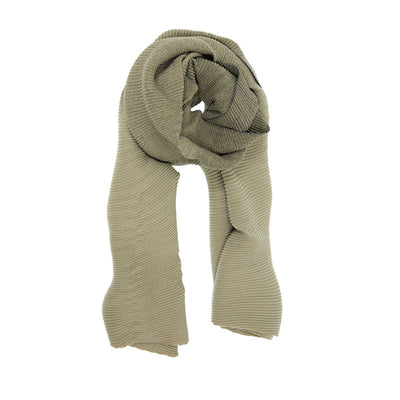 Ombre Pleated Scarf -  Olive