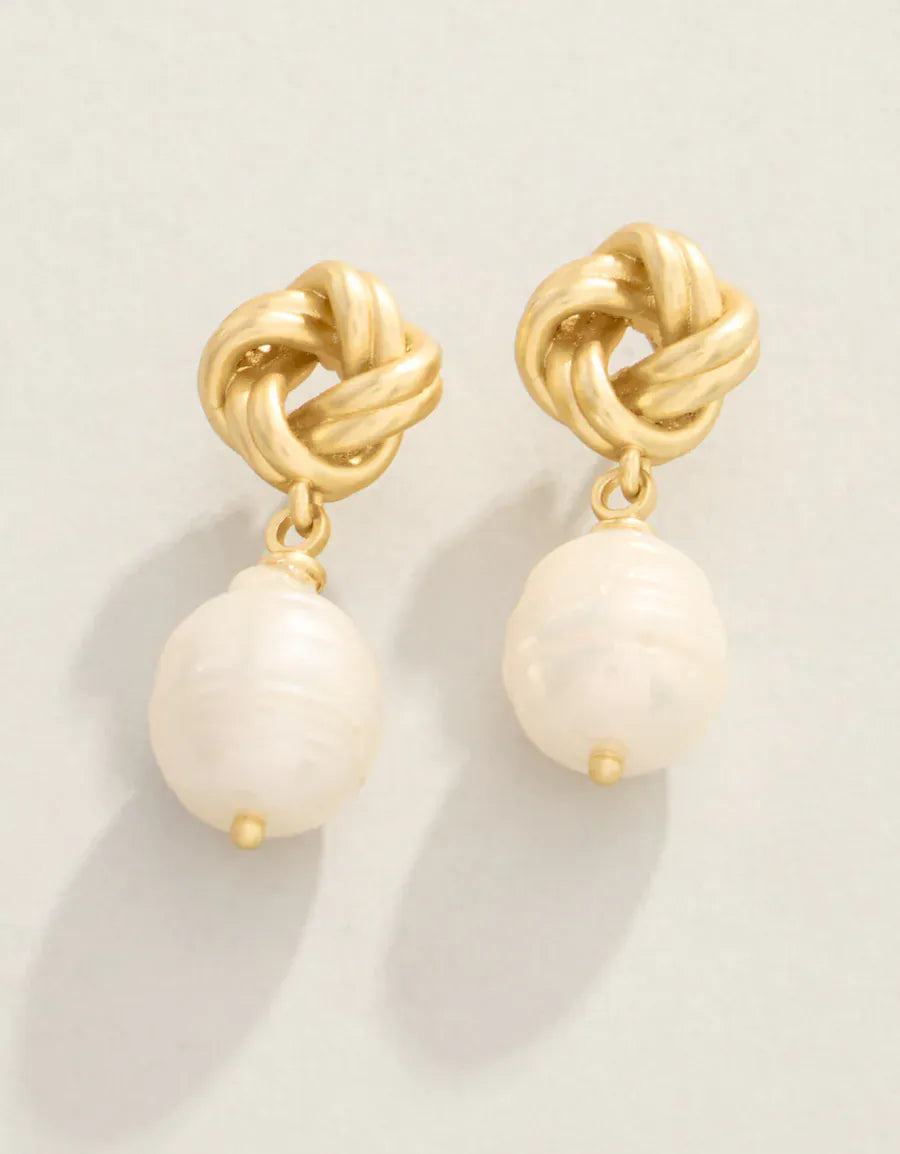 Spartina 449 Knotted Pearl Earrings