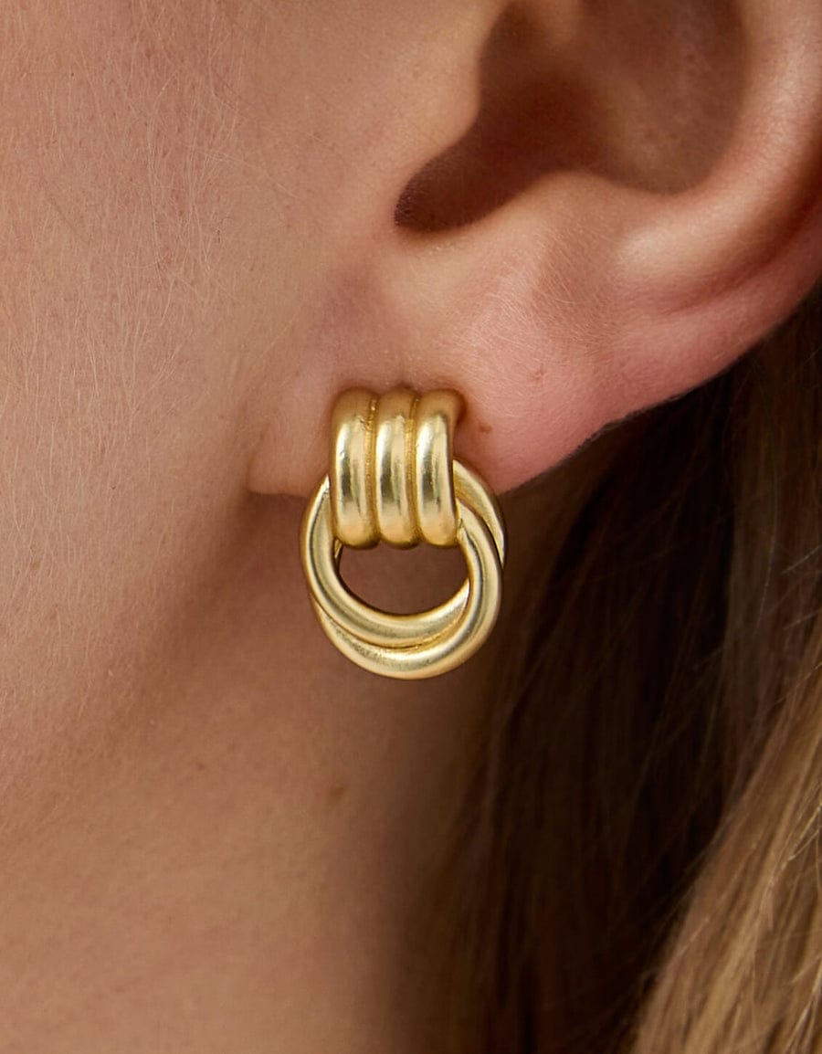 Spartina 449 Francis Gold Stud Earrings Spartina 449 Francis Gold Stud Earrings | Chunky Knot Stud Earrings