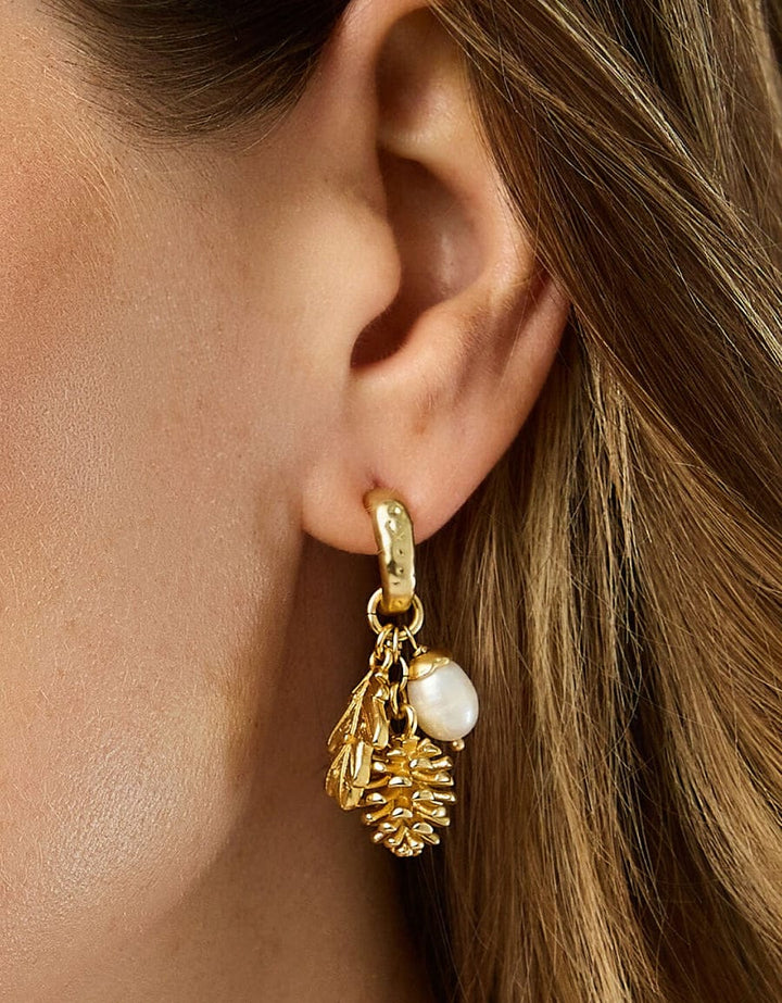 Spartina 449 Pearl Pine Forest Gold Earrings Spartina 449 Pearl Pine Forest Gold Earrings | Freshwater Pearl Earrings