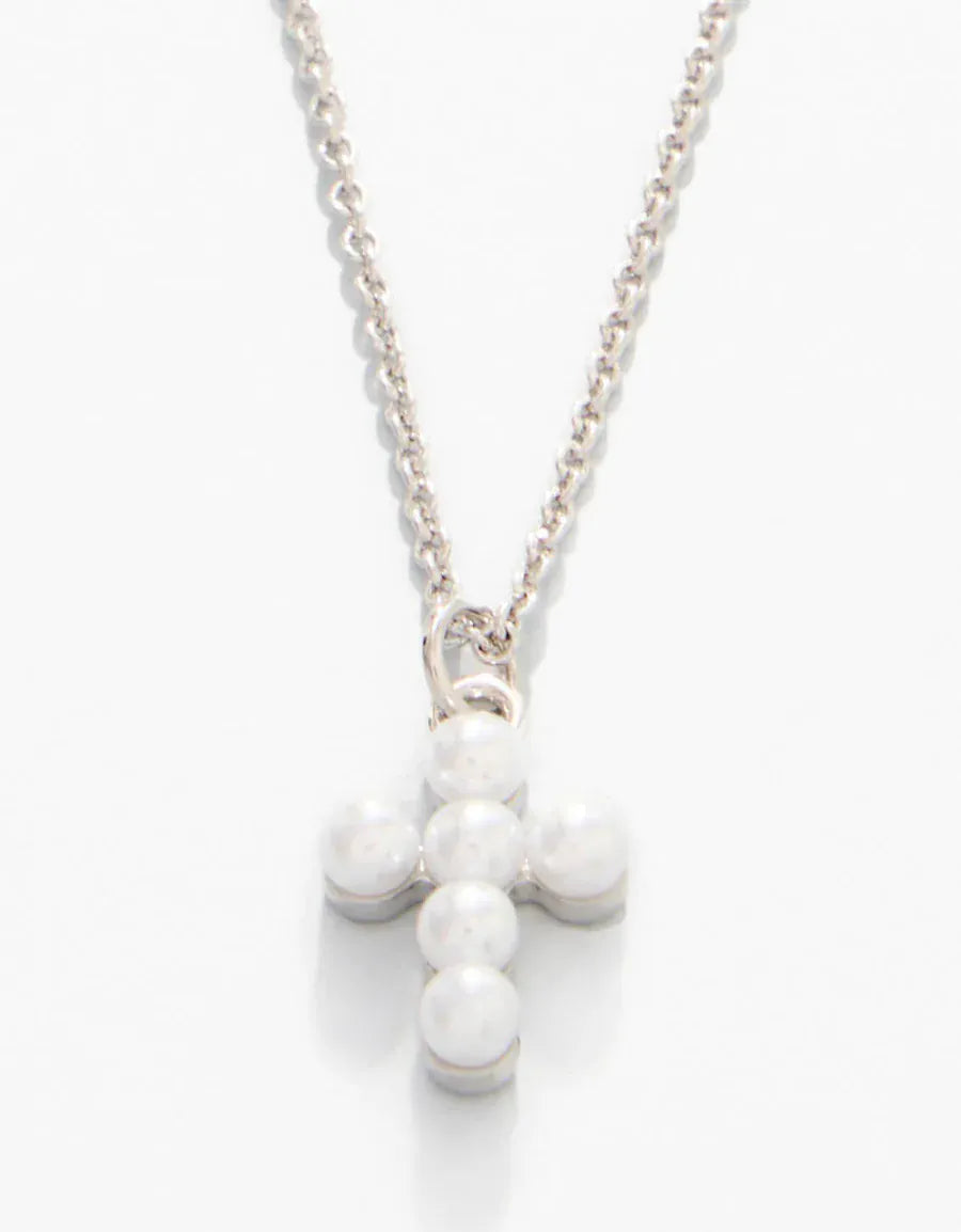 Spartina 449 Sea La Vie Faith/Pearl Cross Necklace Spartina 449 Sea La Vie Faith/Pearl Cross Necklace Necklaces