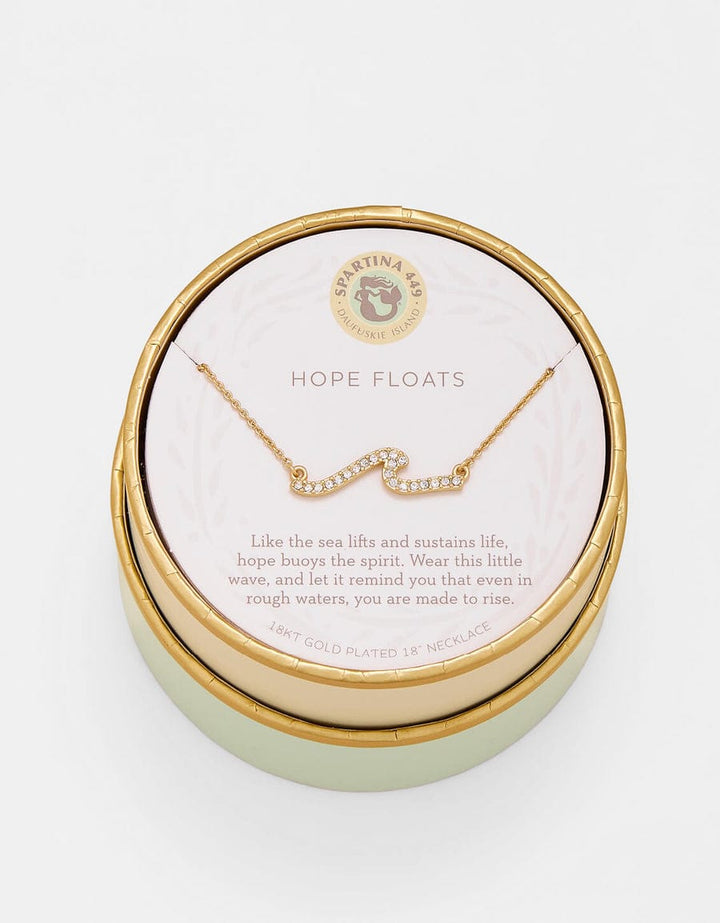Spartina 449 Sea La Vie Hope Floats Wave Necklace