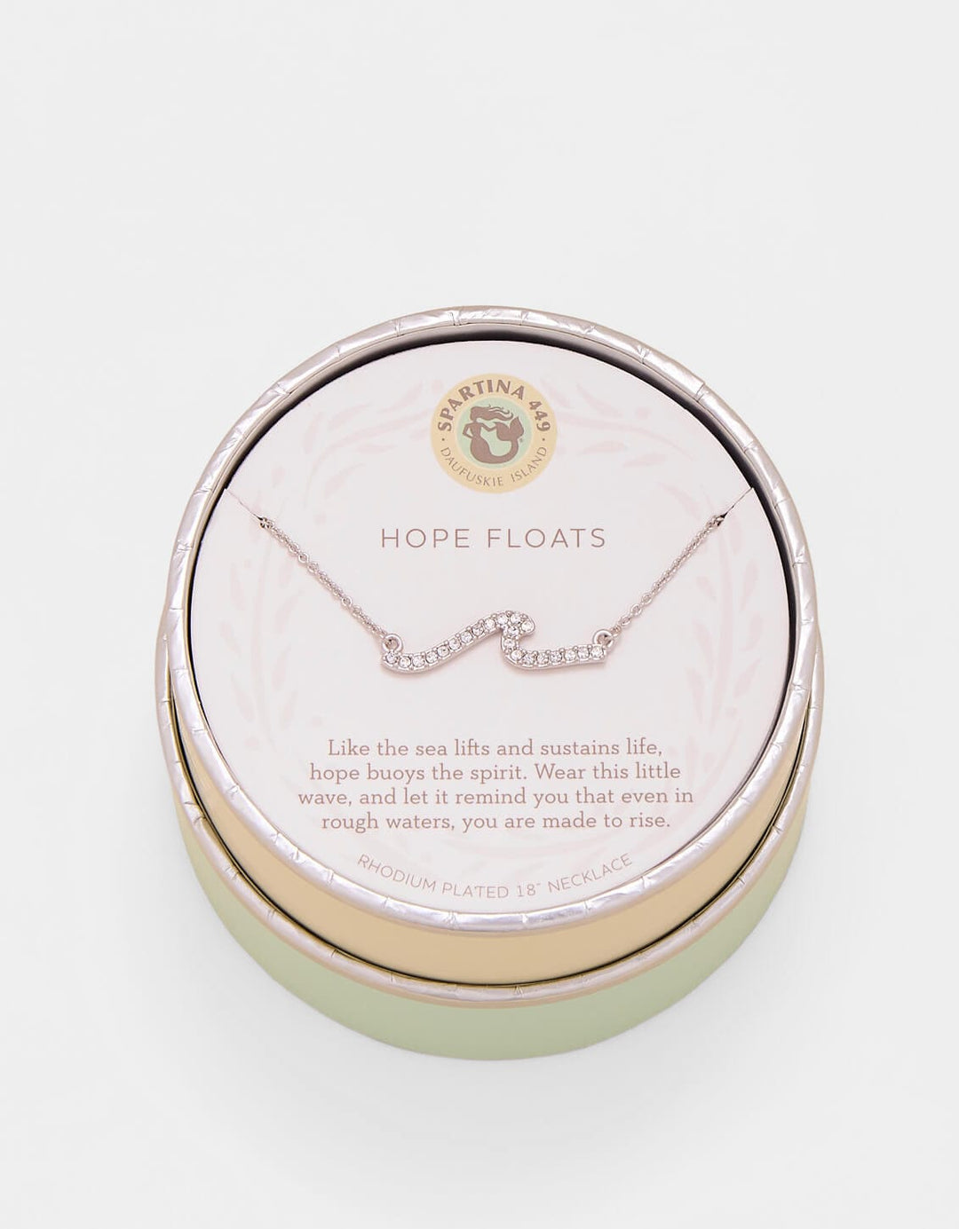 Spartina 449 Sea La Vie Hope Floats Wave Necklace Spartina 449 Hope Floats Wave Necklace | Crystal Pavé Gift Necklaces
