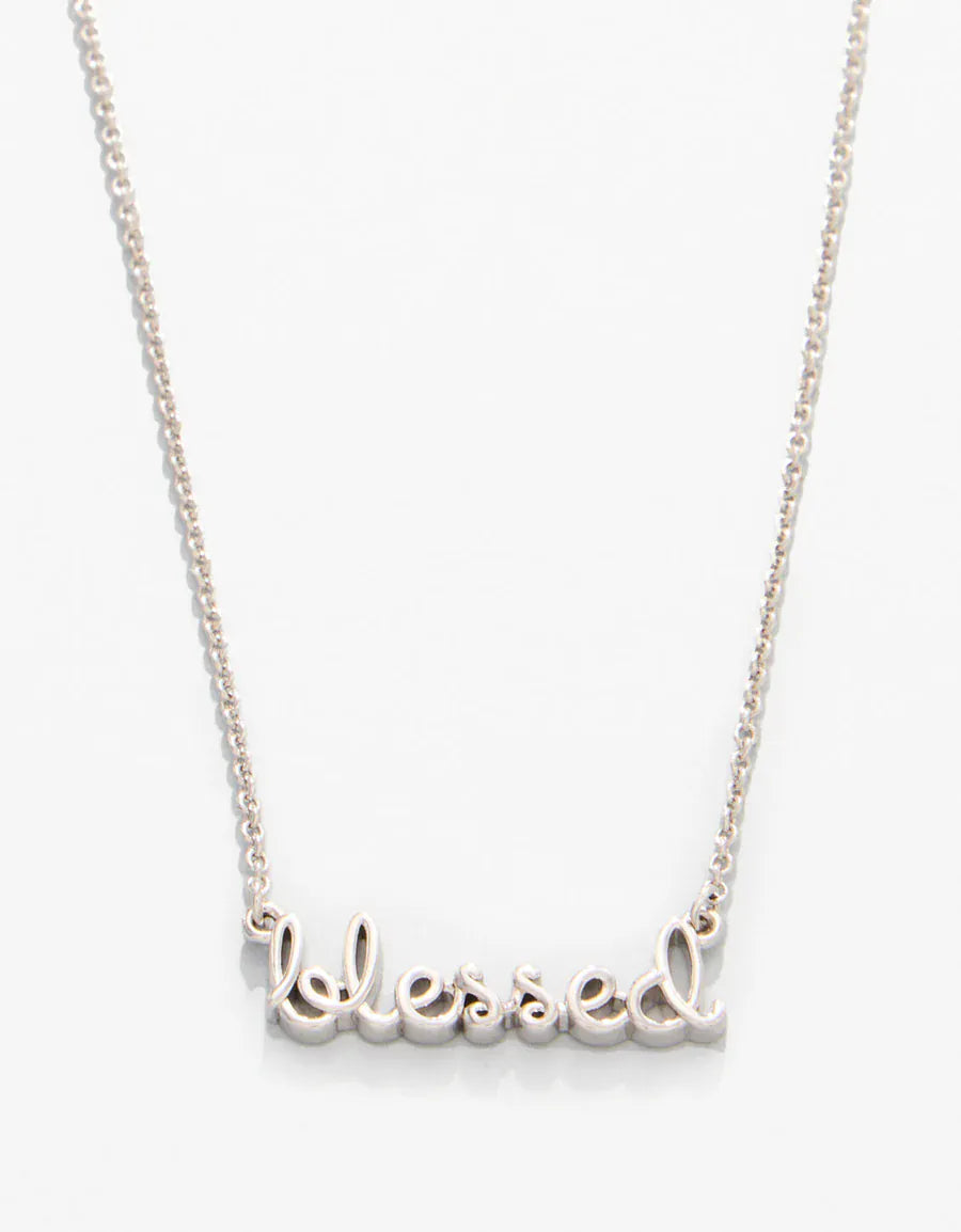 Spartina 449 Sea La Vie Blessed Script Necklace