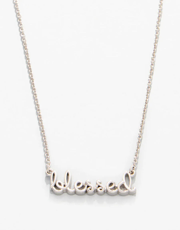 Spartina 449 Sea La Vie Blessed Script Necklace