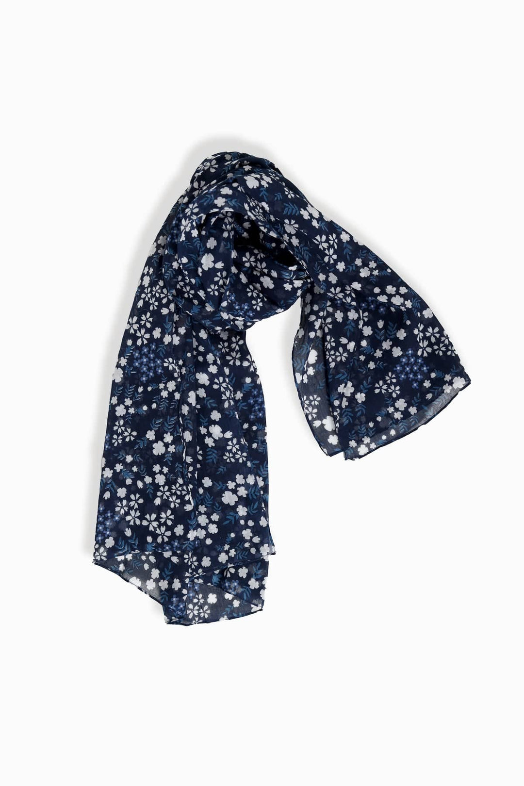 Blue Sakura Scarf – Lightweight Soft Wrap