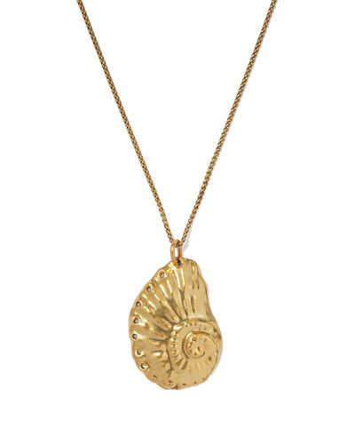 Kendra Scott Marina Long Pendant Necklace in Vintage Gold