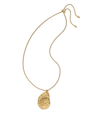 Kendra Scott Marina Long Pendant Necklace in Vintage Gold