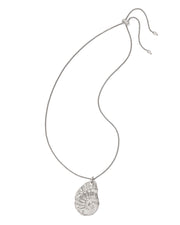 Kendra Scott Marina Long Pendant Necklace in Vintage Silver