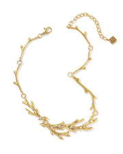 Kendra Scott Shea Statement Necklace in Vintage Gold