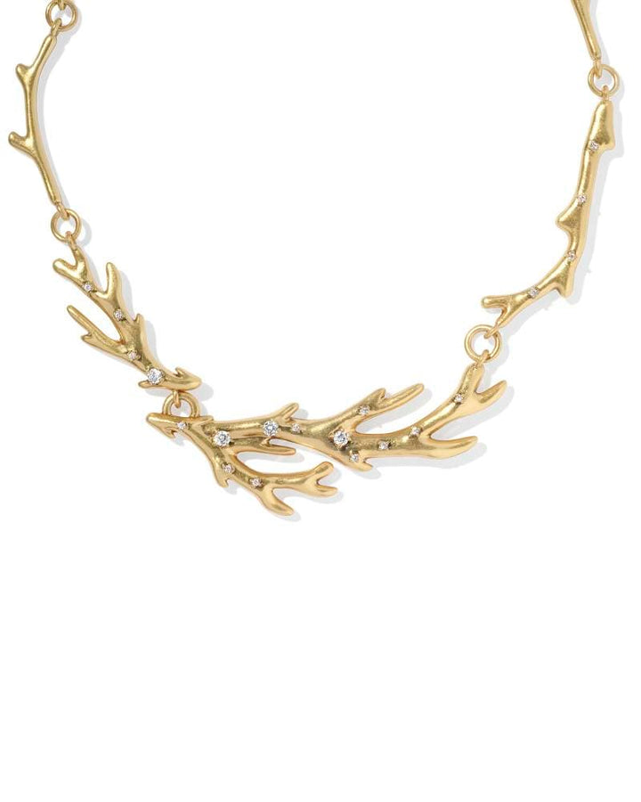 Kendra Scott Shea Statement Necklace in Vintage Gold