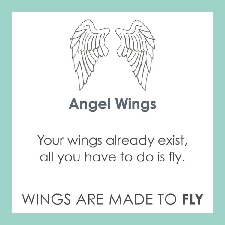 Lola Angel Wings Made to Fly - Alpine White &amp; Gold