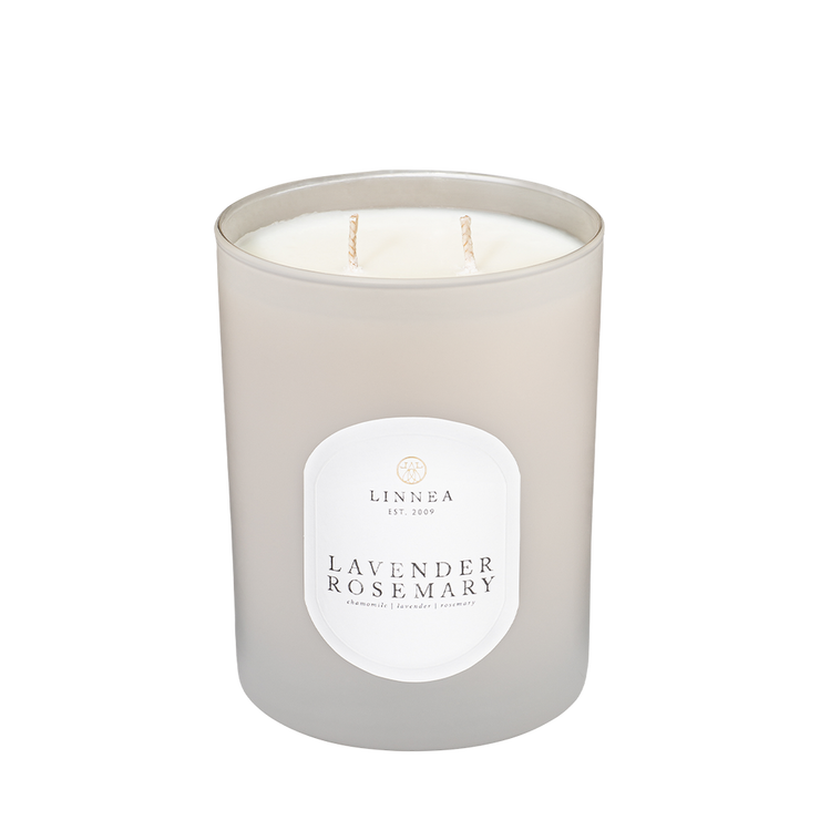 Linnea Rosemary & Lavender Two Wick Candle