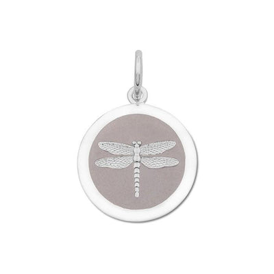 Lola Dragonfly Pendant - Silver Driftwood