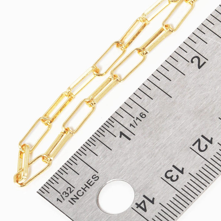 Classic Paper Clip Bracelet for Charm Bar