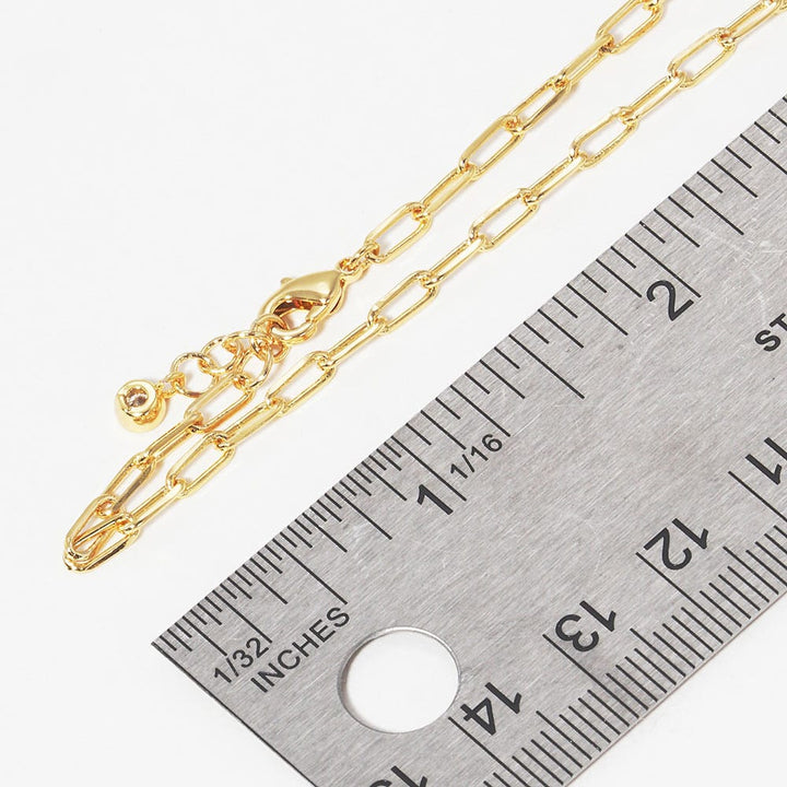 Dainty Paperclip Bracelet for Charm Bar