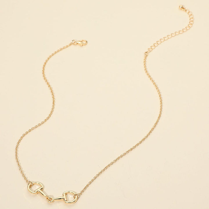 Horsebit Pendant Necklace