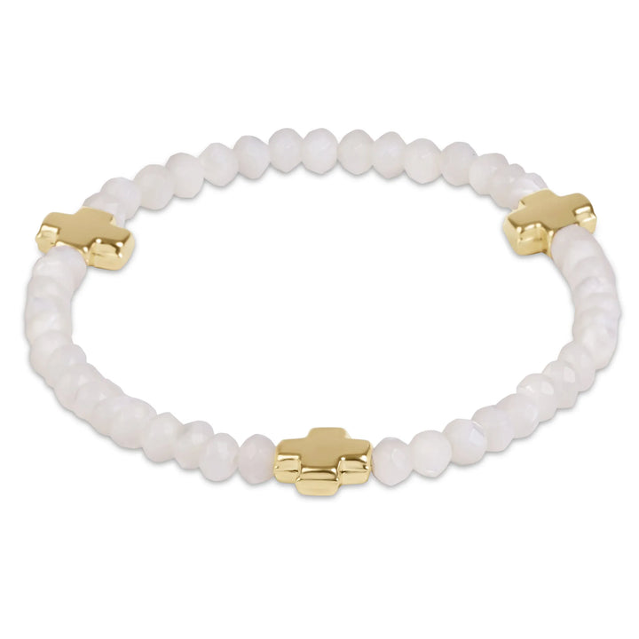 Enewton Signature Cross Gold 4mm Gold Filled Gemstone Bracelet - Mother of Pearl Enewton Signature Cross Gold 4mm Gold Filled Gemstone Bracelet - Mother of Pearl Bracelet