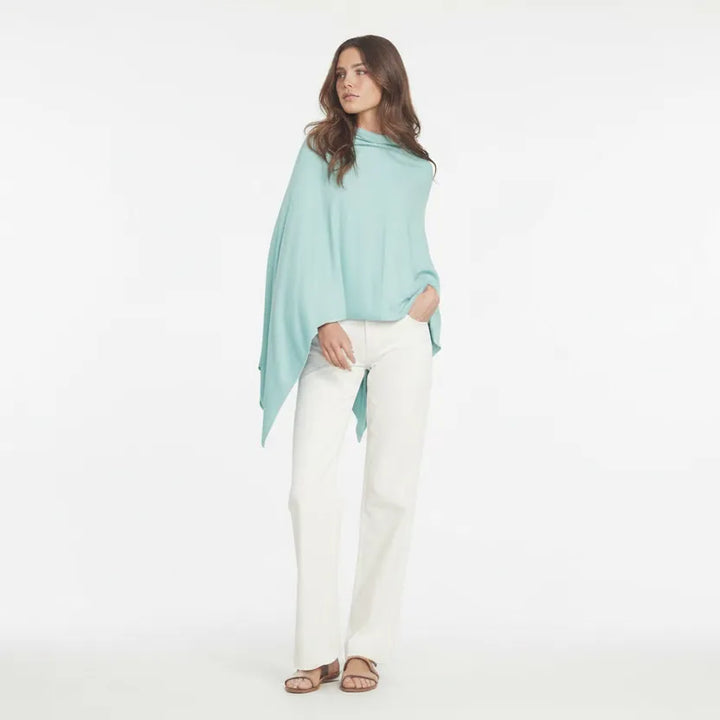 Lightweight Triangle Poncho – Soft Knit Everyday Wrap