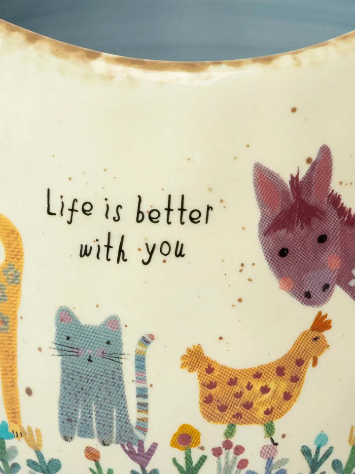 Artisan Mug - Life is Better With You Life Is Better With You Ceramic Artisan Mug, 16 oz Home