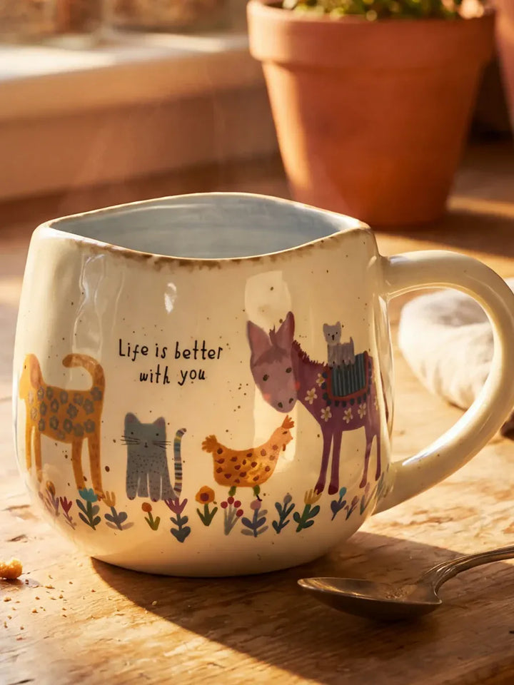 Artisan Mug - Life is Better With You Life Is Better With You Ceramic Artisan Mug, 16 oz Home