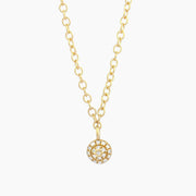 Small Circle Diamond Necklace