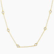 In the Loop Diamond Station Necklace