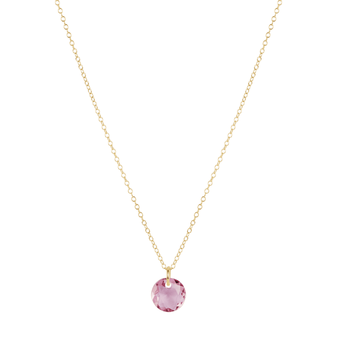 Enewton Reflections Purple Amethyst Crystal Birthstone Necklace – 14kt Gold-Filled