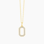 Fashionably Tagged Diamond Necklace