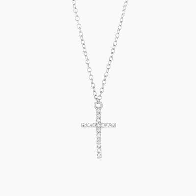 Believe Diamond Cross Necklace