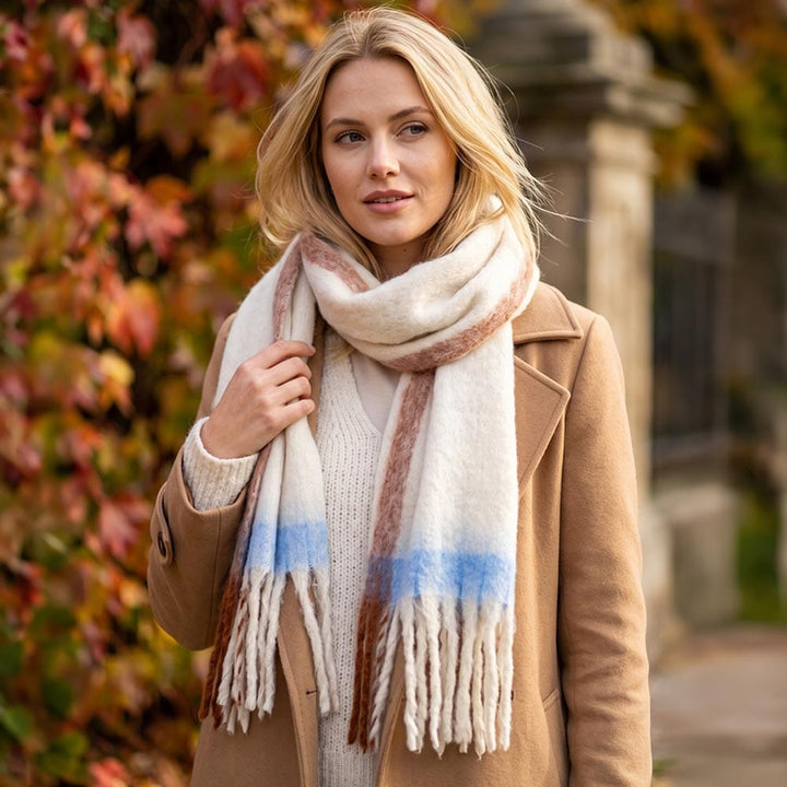 Cozy Contrast Brushed Scarf Cozy Contrast Brushed Scarf Scarves