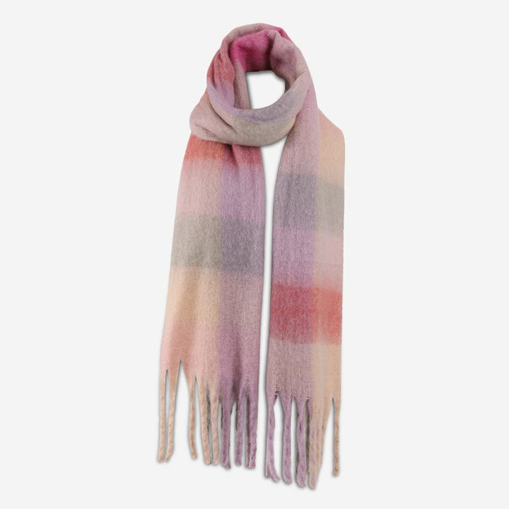 Highland Brushed Plaid Fringe Scarf Highland Brushed Plaid Fringe Scarf Scarves