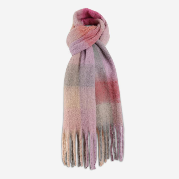 Highland Brushed Plaid Fringe Scarf Highland Brushed Plaid Fringe Scarf Scarves