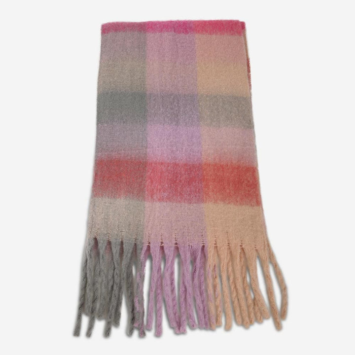 Highland Brushed Plaid Fringe Scarf Highland Brushed Plaid Fringe Scarf Scarves