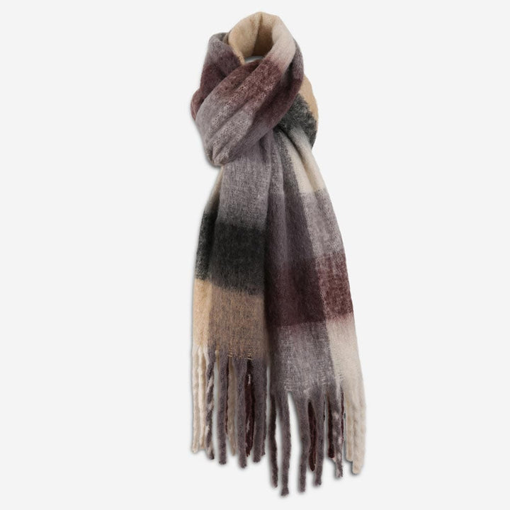 Highland Brushed Plaid Fringe Scarf Highland Brushed Plaid Fringe Scarf Scarves