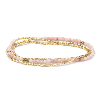 Scout Curated Wears Delicate Stone Wrap - Pink Opal